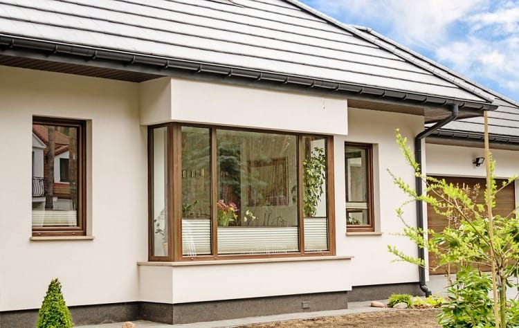 beach style exterior bay window