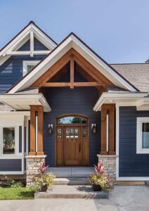 15 Dark Blue House With Cedar Trim Ideas That Are Sleek & Stylish ...