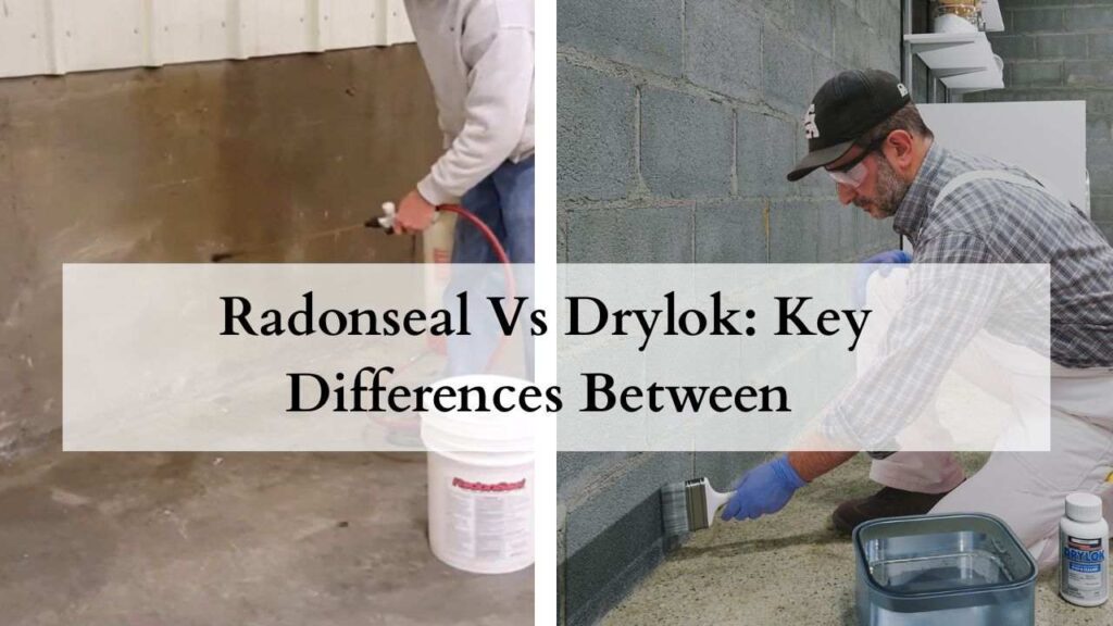 Radonseal Vs Drylok Key Differences Between