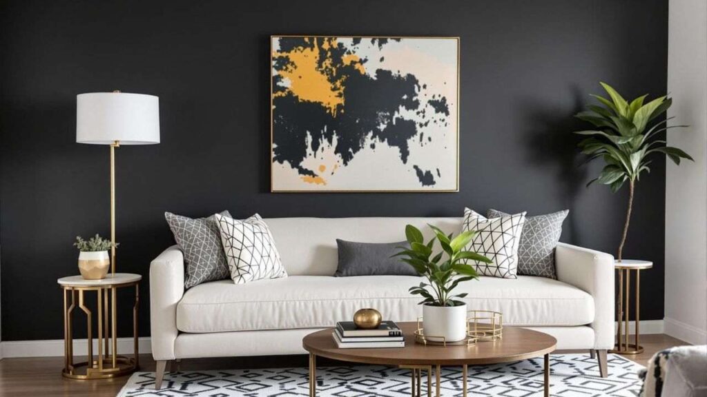 SW Tricorn black living room