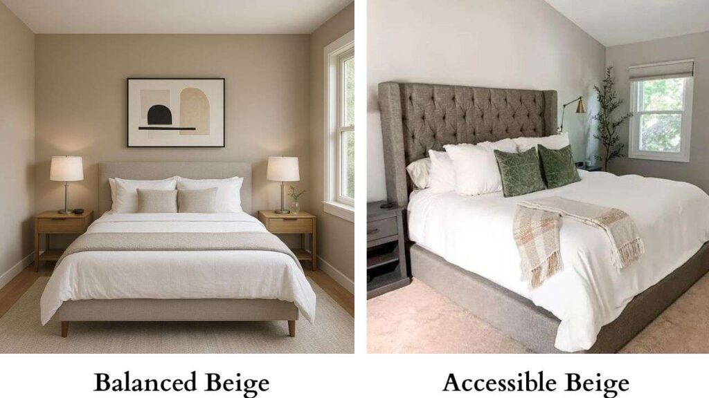 A Room-by-Room Guide to use Balanced Beige Vs Accessible Beige