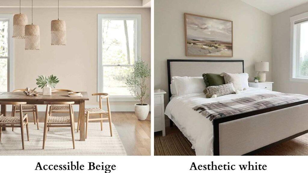 Accessible Beige vs Aesthetic white
