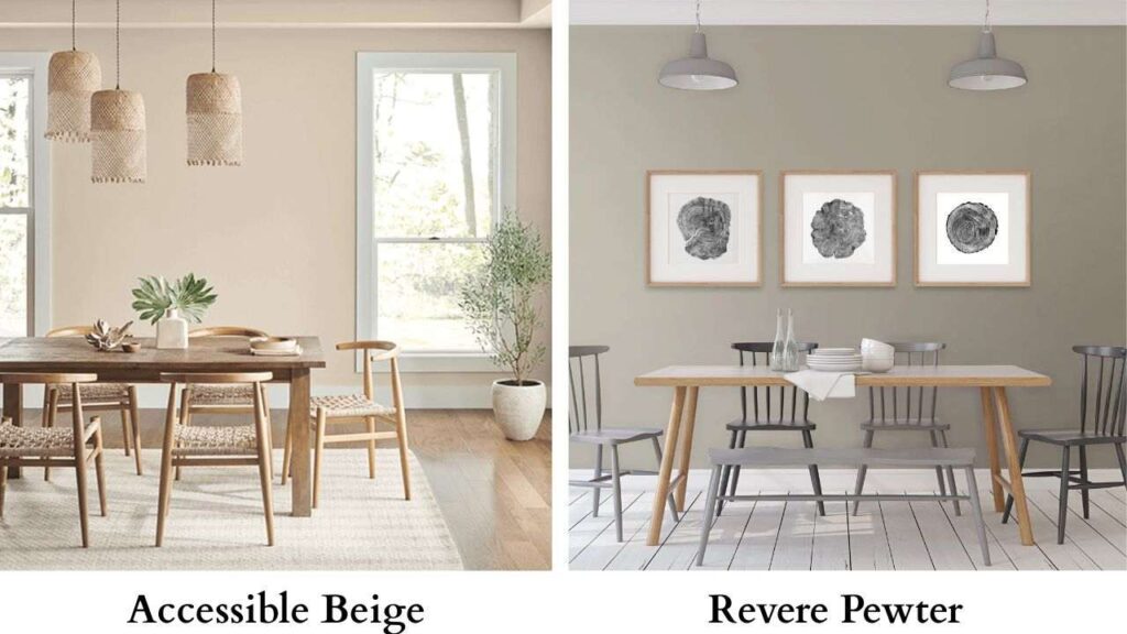 Accessible Beige vs Revere Pewter
