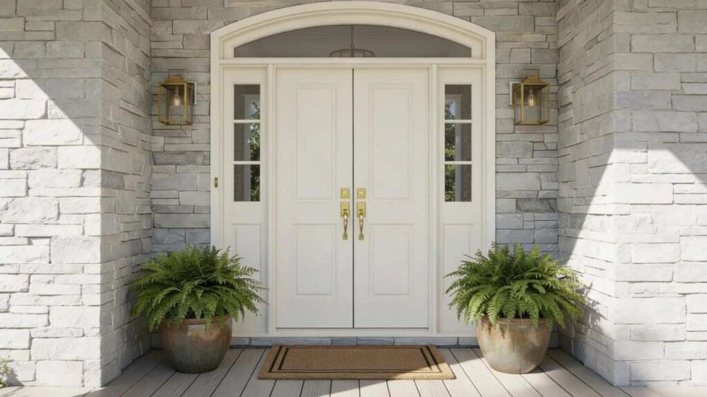 Alabaster front door