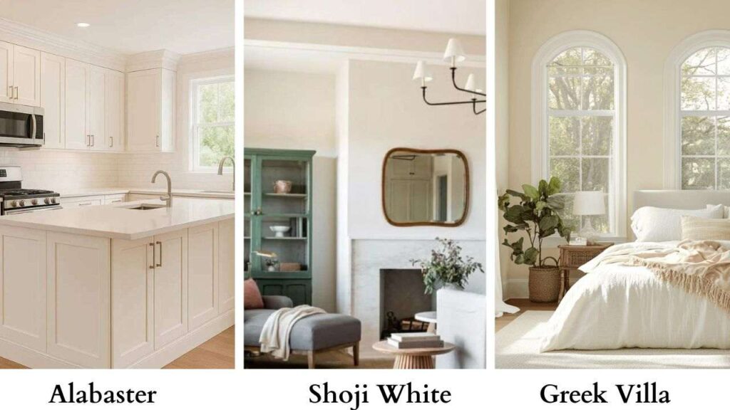 Alabaster vs Shoji White vs Greek Villa