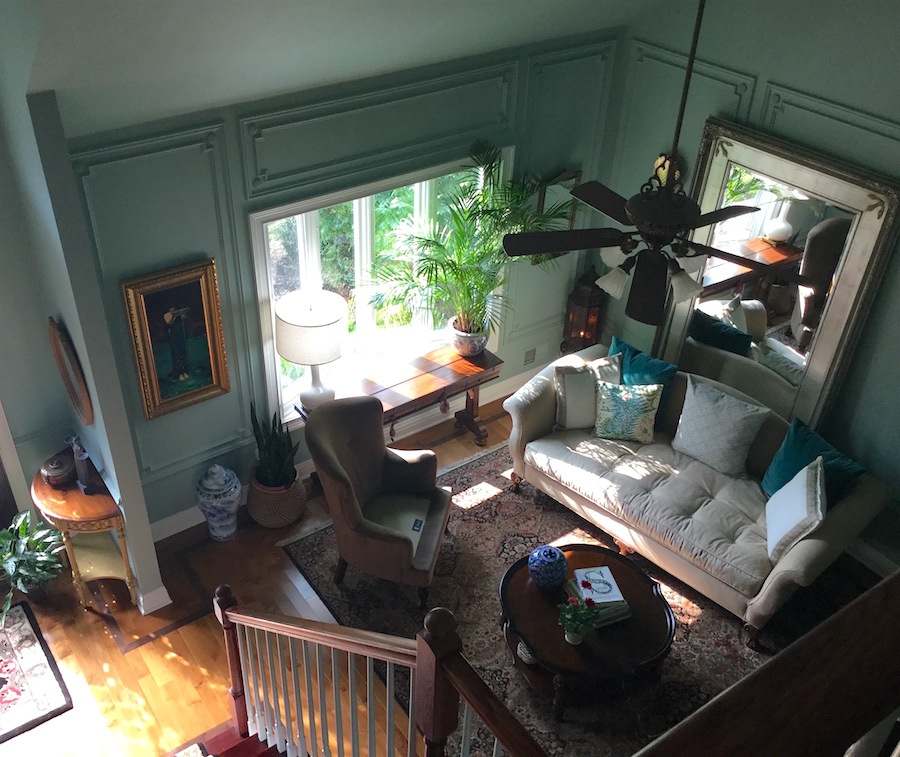 An Image Showing Wythe Blue Living Room