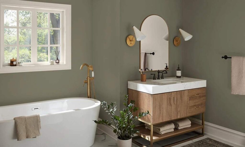 An Image of Evergreen Fog Bathroom