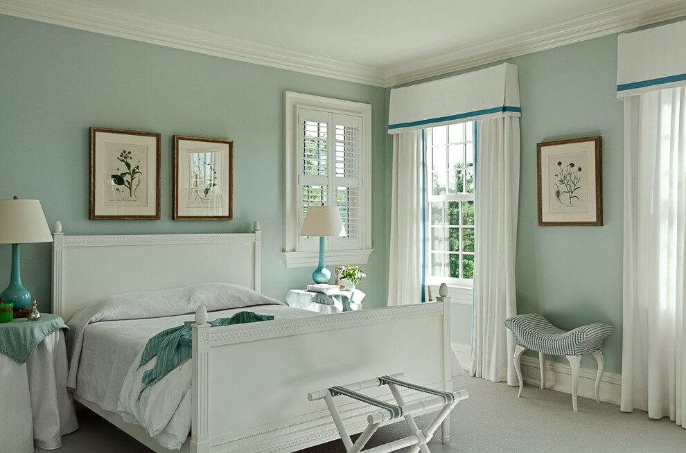 An Image of Palladian Blue Bedroom