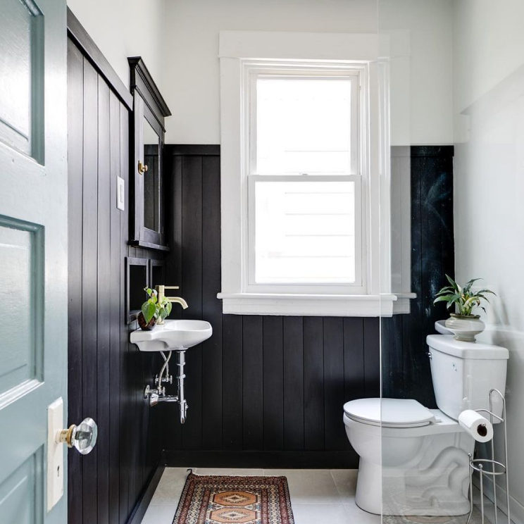 An Image of Tricorn Black Bathroom