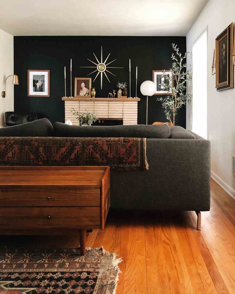 An Image of Tricorn Black Living Room