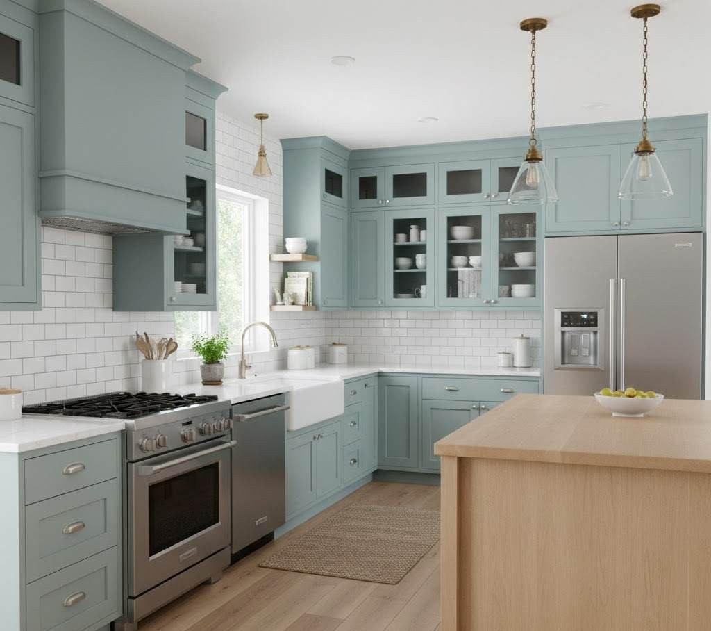 An Image of Woodlawn Blue Kitchen