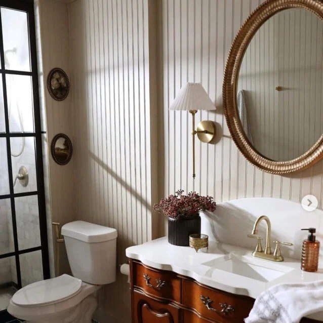 Balanced Beige bathroom