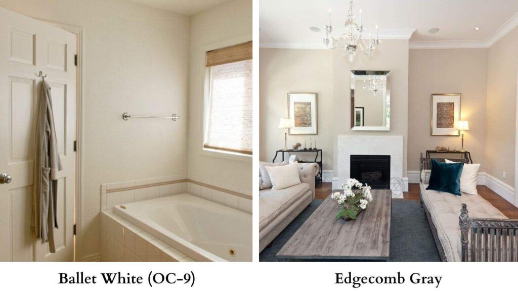 Ballet White Vs Edgecomb Gray