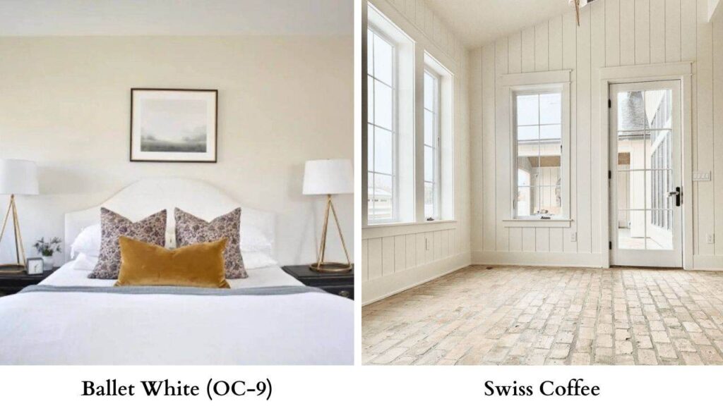 Ballet White Vs Swiss Coffee