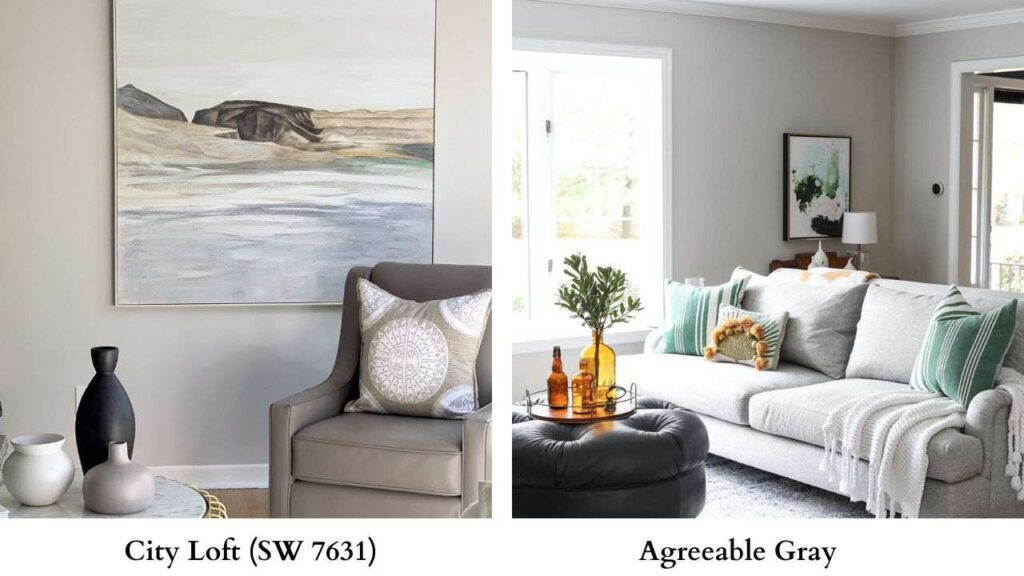 City Loft Vs Agreeable Gray