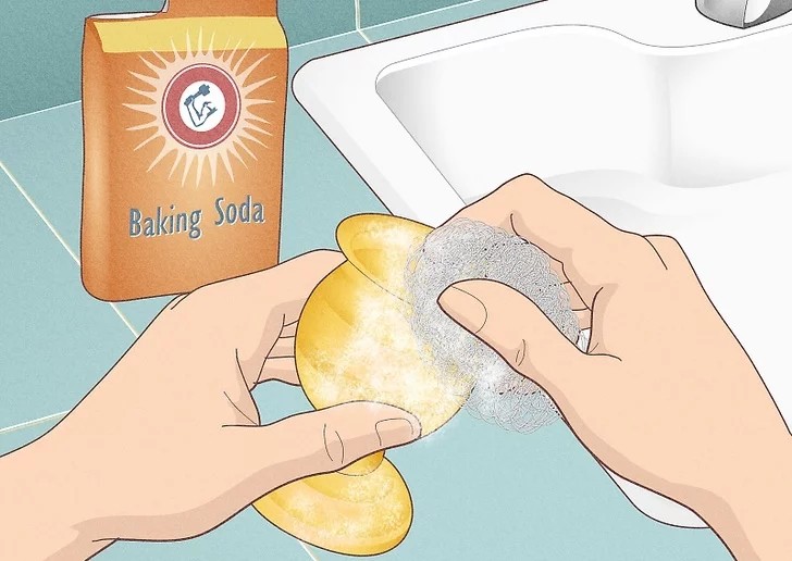 How to age brass with baking soda