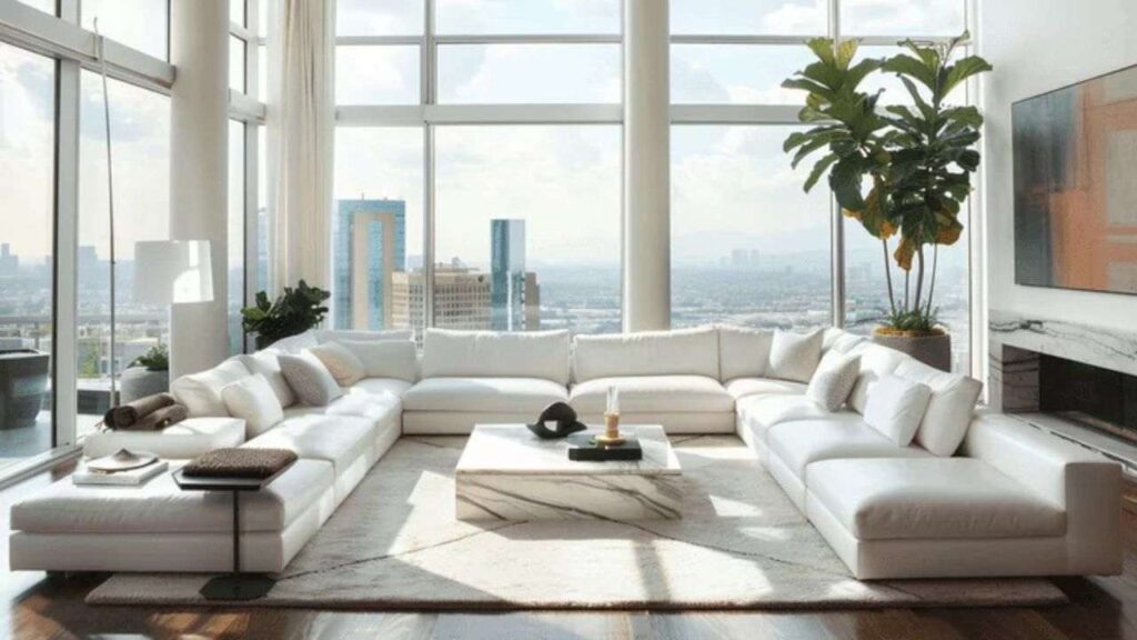 Jami Gertz house living area