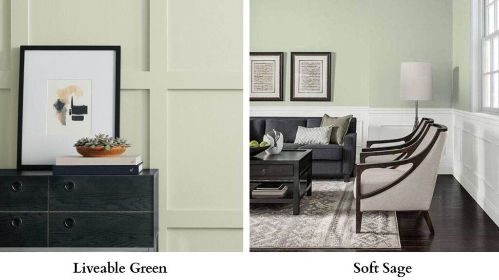 Liveable Green Vs Soft Sage