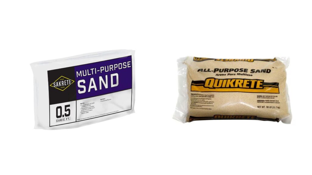 Sakrete vs quikrete sand 
