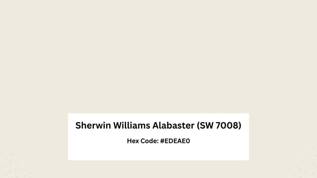 Sherwin Williams Alabaster (SW 7008)