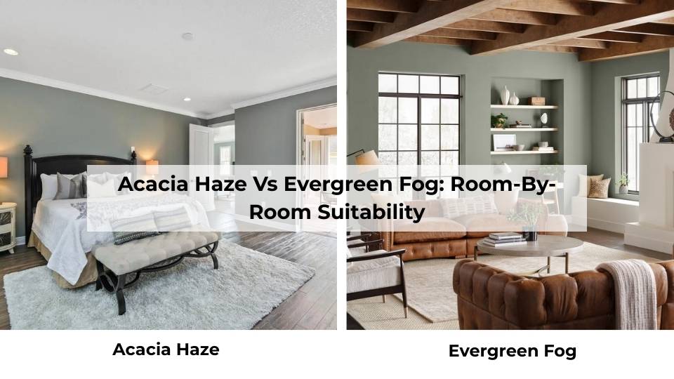 Acacia Haze Vs Evergreen Fog: Room-By-Room Suitability