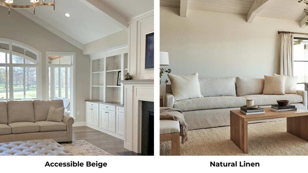 Accessible Beige Vs Natural Linen