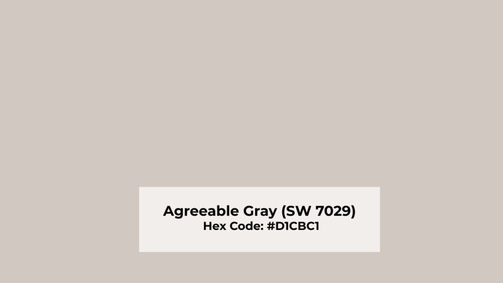 Color Profile of Agreeable Gray (SW 7029)