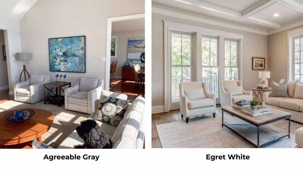 Agreeable Gray Vs Egret White