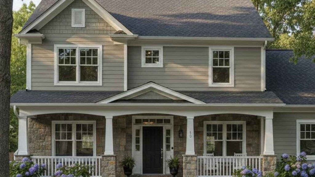 Agreeable Grey on exteriors