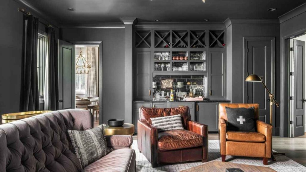 Anthracite in living rooms