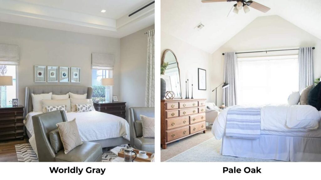Worldly Gray Vs Pale Oak