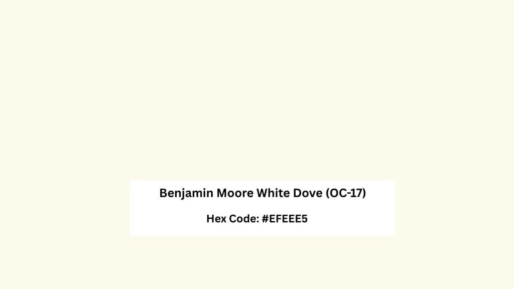 Benjamin Moore White Dove (OC-17)