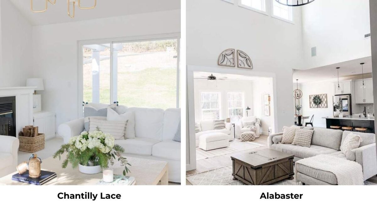 Chantilly Lace Vs Alabaster: Why They Look So Different in Real Homes