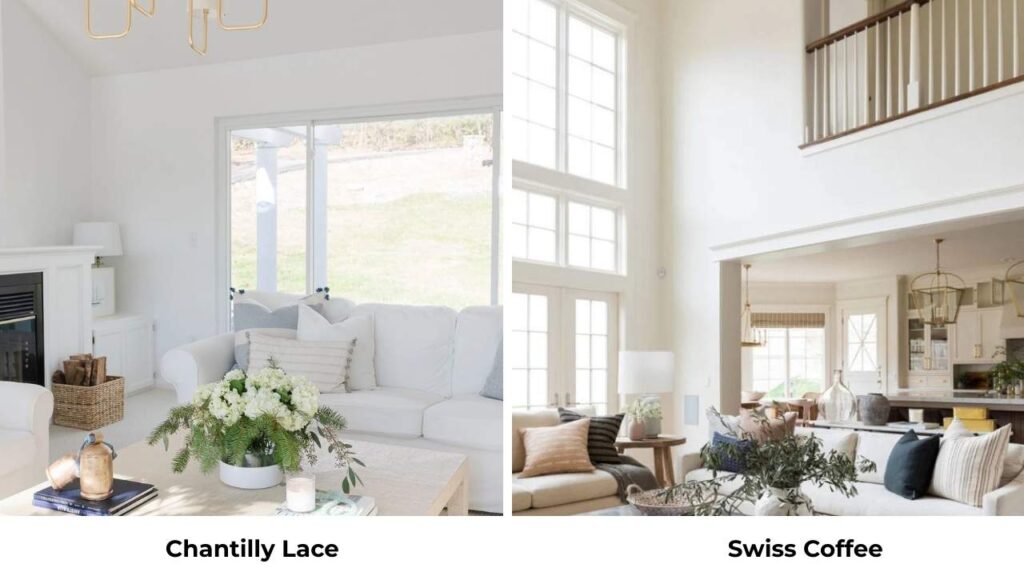 Chantilly Lace Vs Swiss Coffee