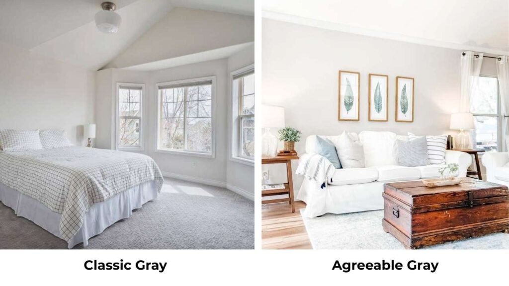 Classic Gray Vs Agreeable Gray
