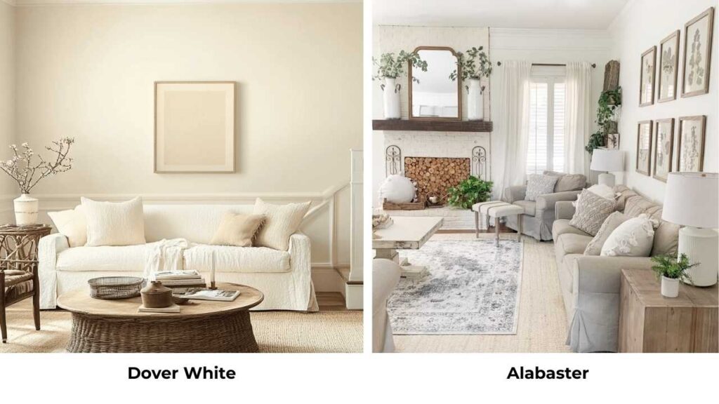 Dover White Vs Alabaster