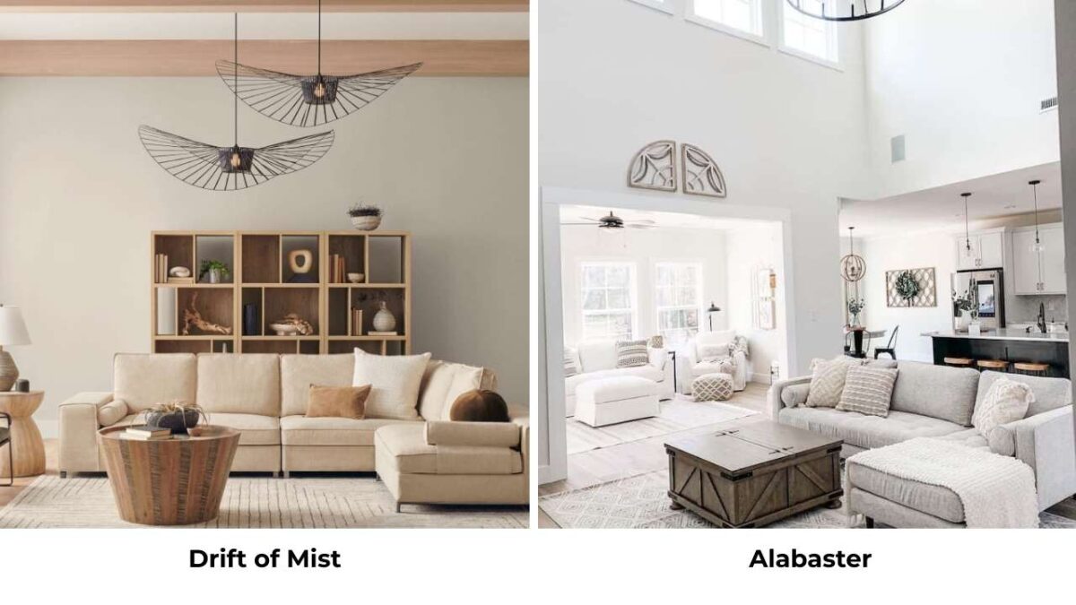 Drift of Mist Vs Alabaster: The Paint Color Choice Everyone Gets Stuck On