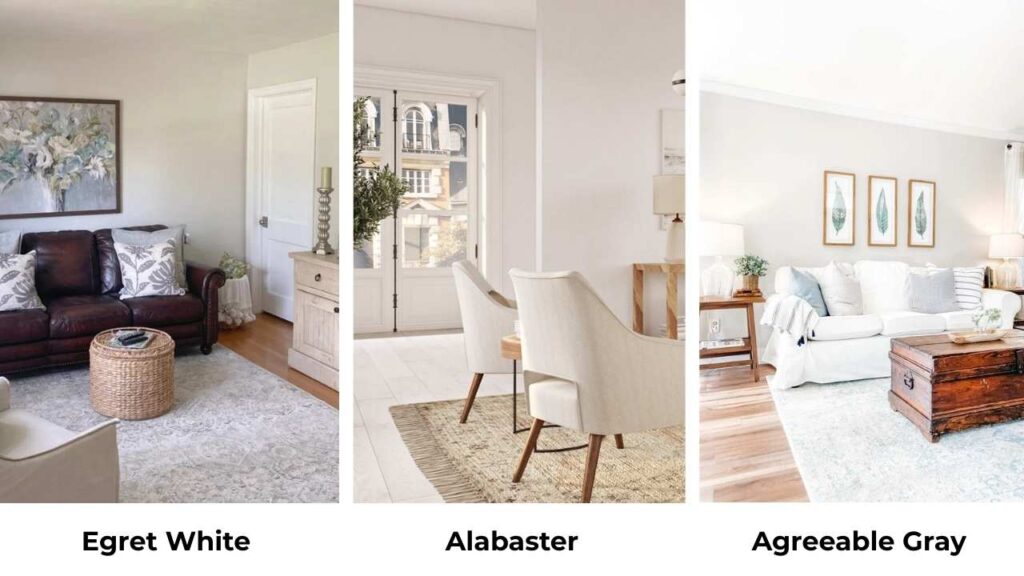 Egret White Vs Alabaster Vs Other Colors