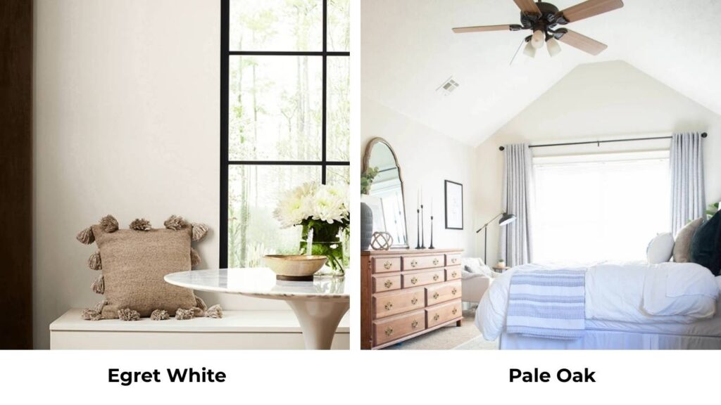 Egret White Vs Pale Oak