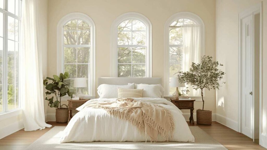 Greek Villa in a bedroom