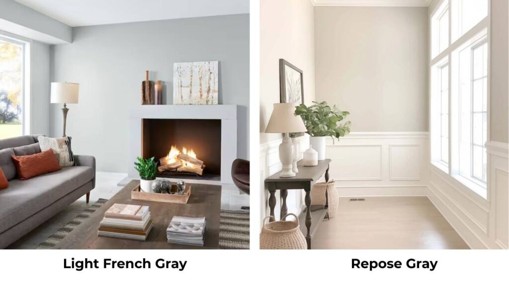 Light French Gray Vs Repose Gray