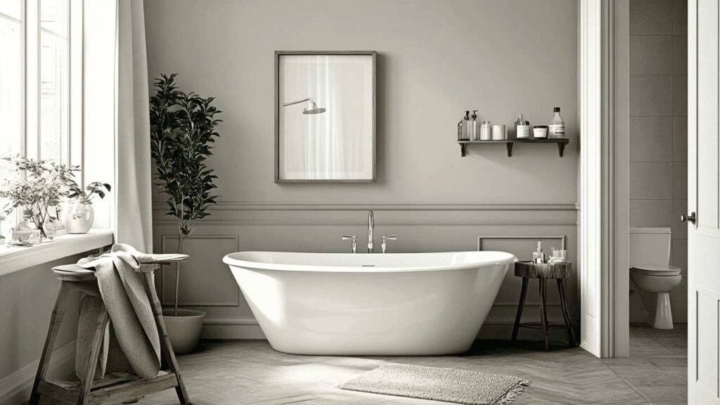 Mindful Gray in bathrooms