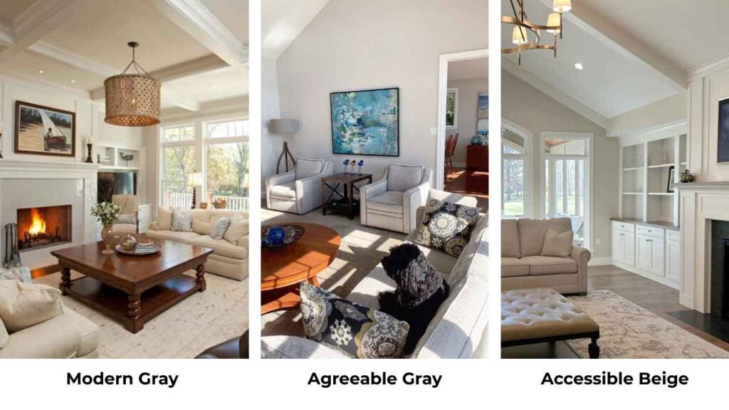 Modern Gray Vs Agreeable Gray Vs Other Colors