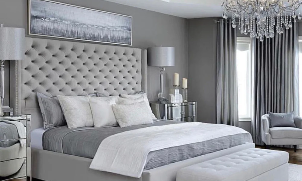 Modern Gray in a bedroom