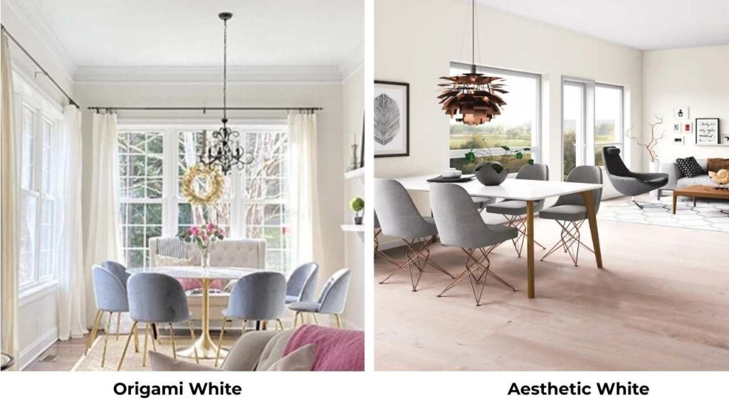 Origami White Vs Aesthetic White