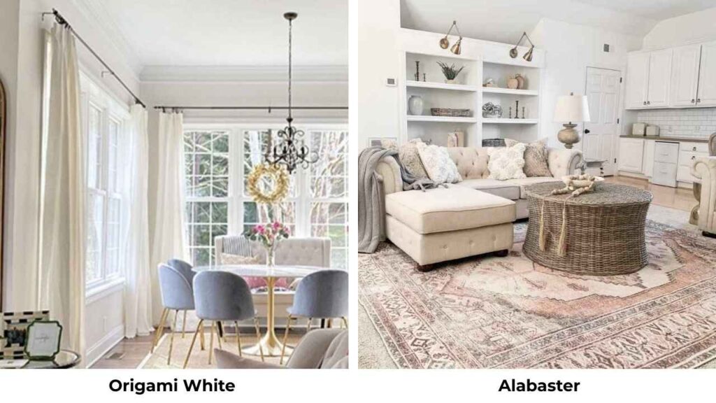 Origami White Vs Alabaster