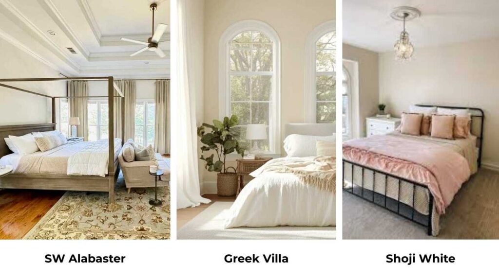 SW Alabaster Vs Greek Villa Vs Other Colors