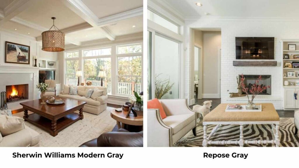 Sherwin Williams Modern Gray Vs Repose Gray