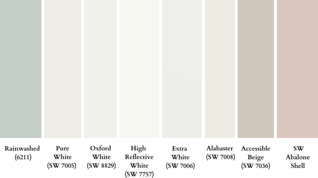 Sherwin Williams Rainwashed Color Palette