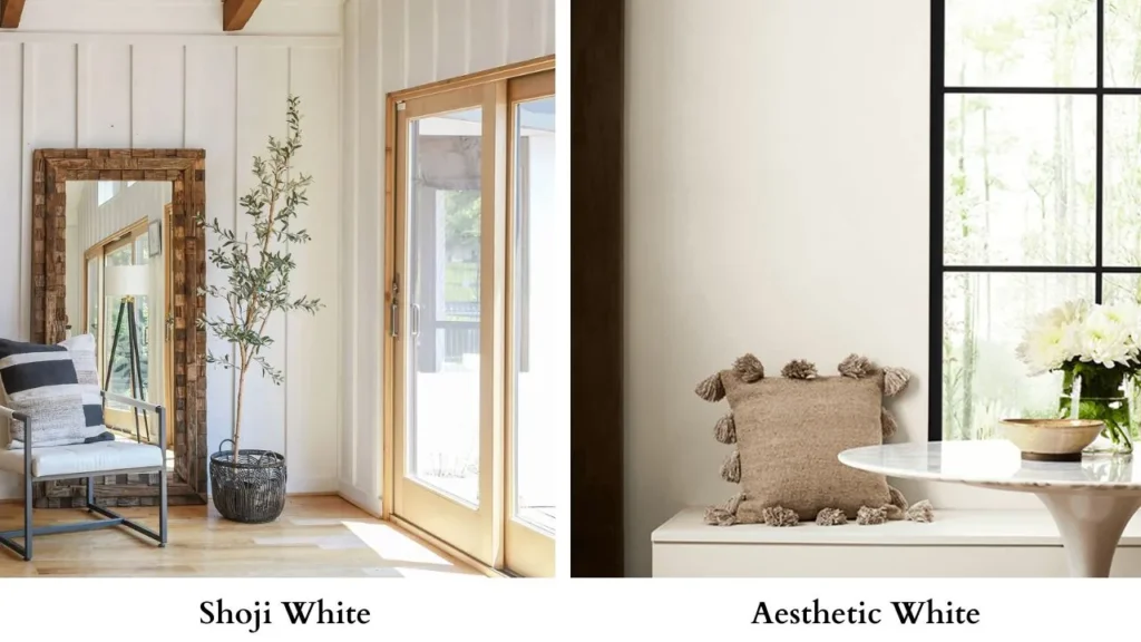 Shoji White Vs Aesthetic White